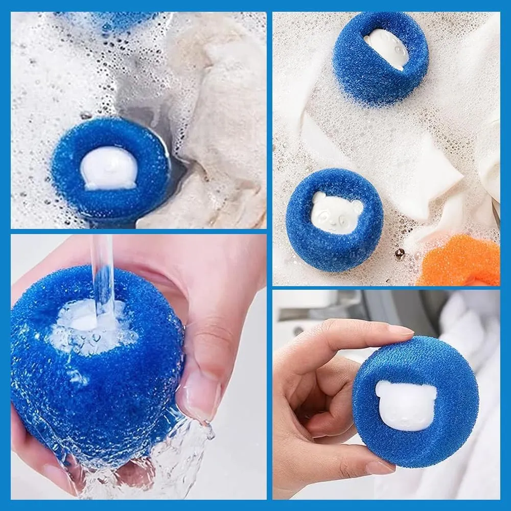 12 PCS Floating Hair Filtering Mesh Removal, 2025 Upgraded Laundry Pet Hair Catcher Pet Lint Removers, Reusable Washing Machine Hair Filter Cleaning, Mesh Bag Pet Dog Cat Hair Removers (Orange)