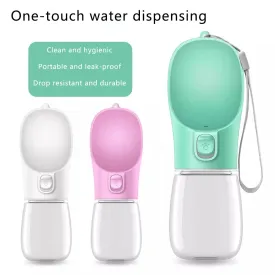 350ml 550ml Portable Dog Water Bottle For Small Large Dogs Bowl Outdoor Walking Puppy Pet Travel Water Bottle Cat Drinking Bowl Dog Supplies 350ml 550ml sizes