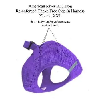 American River Ultra Choke Free Dog Harness - Paisley Purple