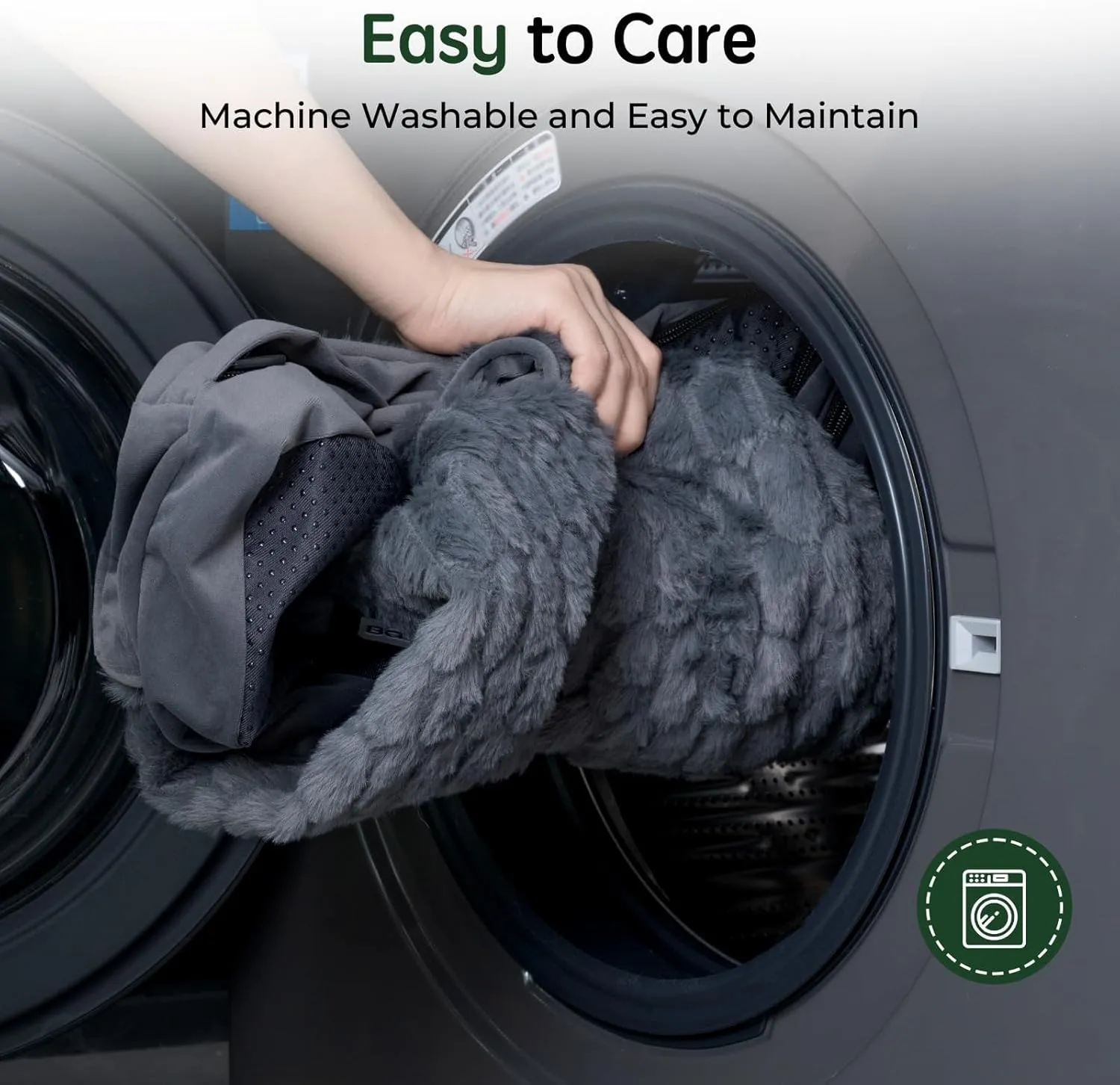 BALANCE Orthopedic Dog Bed, Egg Crate Foam Dog Couch for Pet Sleeping, Pet Sofa with Removable Washable Cover & Waterproof Lining, Comfy Dogs Bed for Small Dogs, Grey