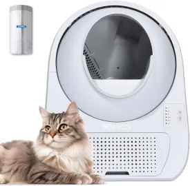 CATLINK Self-Cleaning Litter Box for Multiple Cats  Large Capacity, Double Odor Control, Supports Pets 3.522 lbs (Young Version)