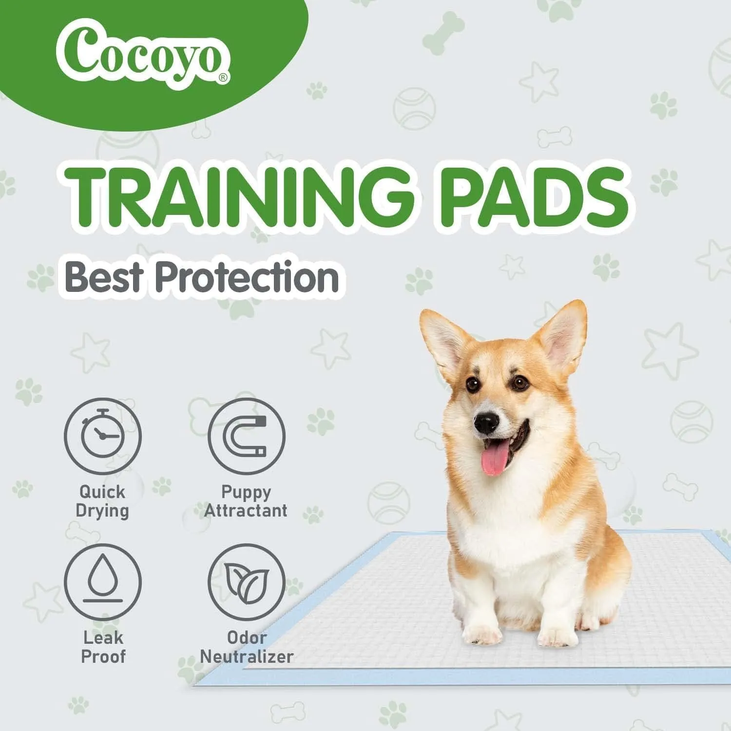 COCOYO Large Training Pads, 22"X30", 150 Count
