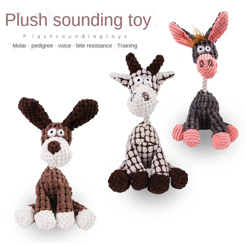 Cute Donkey Pet Animal Toy – Pet Training Interactive Toy for Small Dogs and Puppies