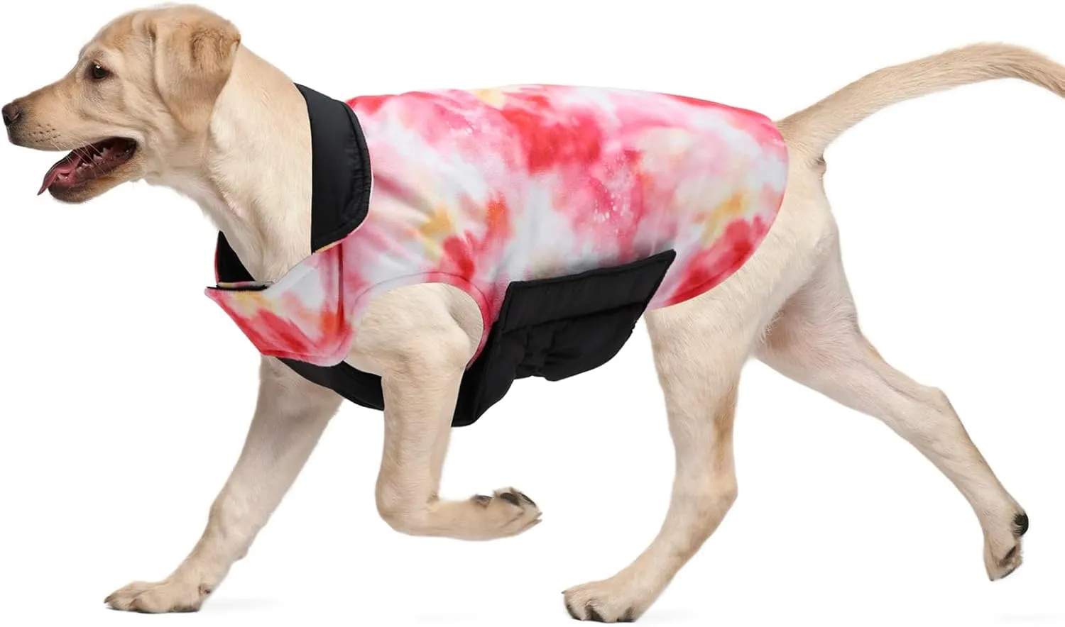 CuteBone Winter Dog Coat - Waterproof Windproof Reversible Vest, Thick Adjustable Cold Weather Jacket for Small Medium Large Dogs, Soft With Leash Hole GMF29L