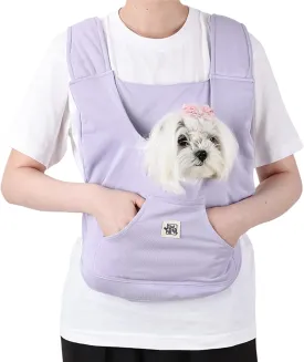 FLAdorepet Pet Carrier Backpack for Extra Small Dog Cat and Rabbit,Yorkie Teacup Chihuahua Front Dog Puppy Carrier Backpack for Traveling Hiking Camping Purple