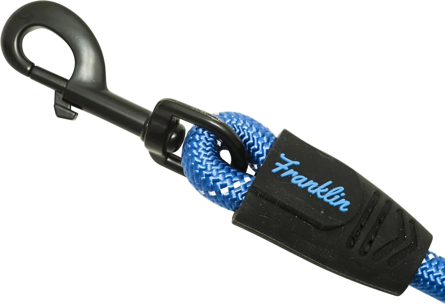 Franklin Sports Pet Supply Co. Nylon Dog Leash  Rope  Reflective  Dog Training  6 Foot  Dog Walking  Ultra Strong  Blue