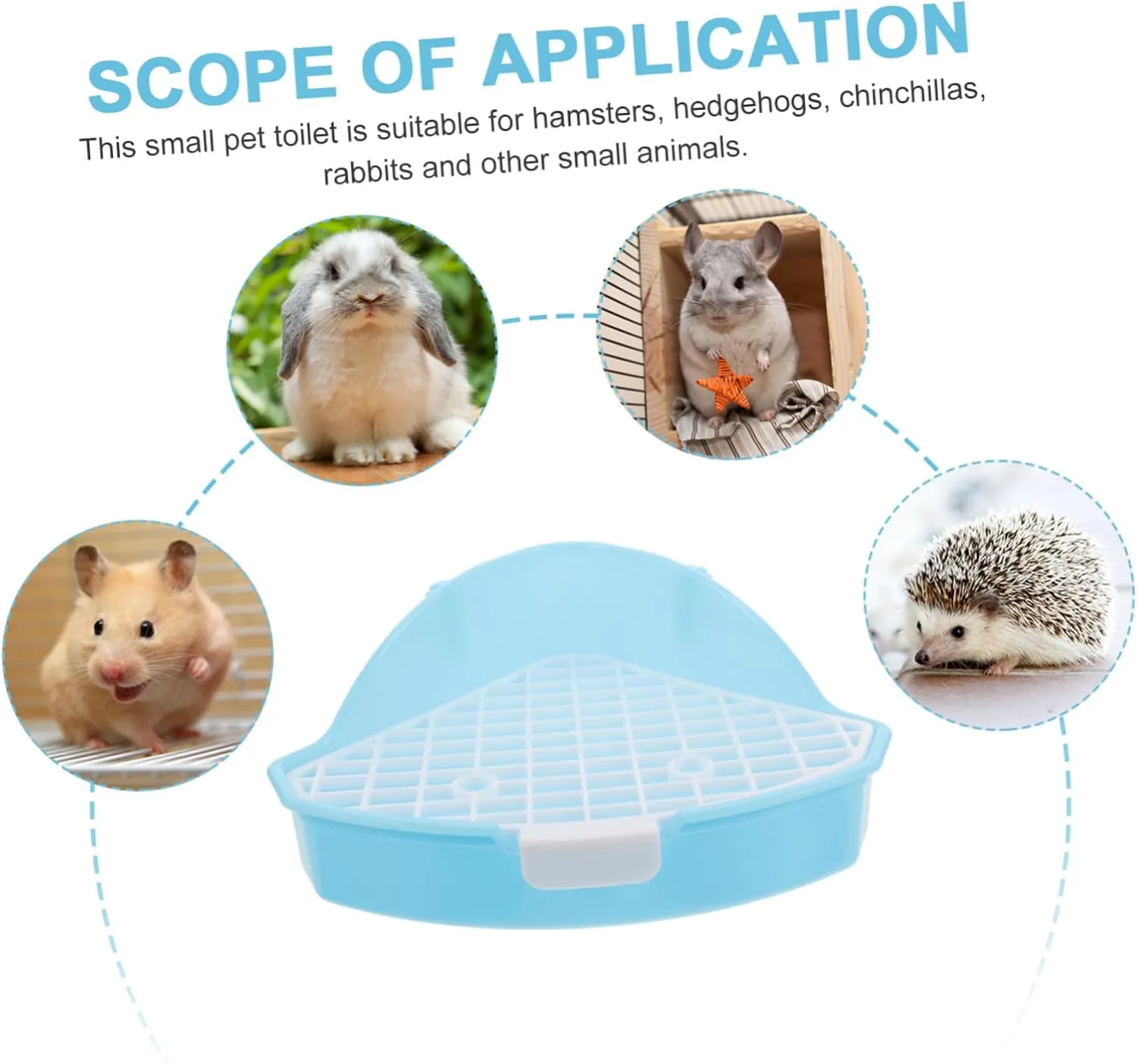 GANAZONO Pet Pee Pads Dog Litter Small Animal Litter Tray Guinea Pig Potty Plastic Pet Potty