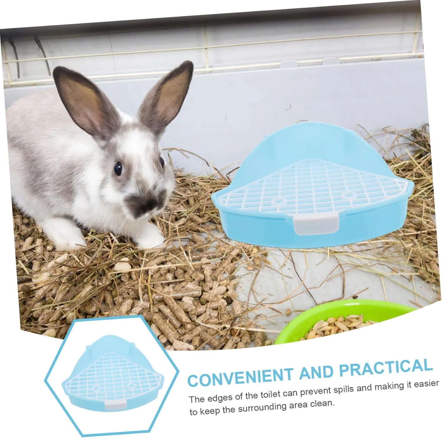 GANAZONO Pet Pee Pads Dog Litter Small Animal Litter Tray Guinea Pig Potty Plastic Pet Potty