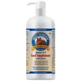 Grizzly Salmon Oil Plus Dog and Cat Food Supplement 16 oz