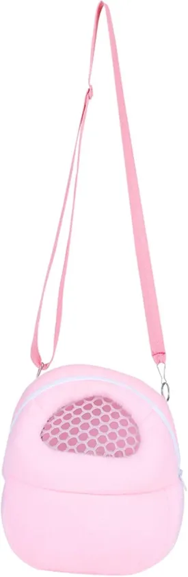 Guinea Pig Carrier Bag, Small Animal Carrier Pouch Hamster Outdoor Hangbag Breathable Outgoing Travel Carrying Sling Case with Adjustable Straps for Pet Hedgehog Squirrel Sugar Glide Lizard