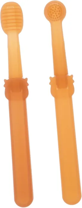 HANABASS 1Set Cat Dog Silicone Toothbrush Dual Head Pet Toothbrush for Cats Small Dogs Oral Care Tool for Healthy Teeth Fresh Breath Convenient Cleaning Kit for Pet Owners