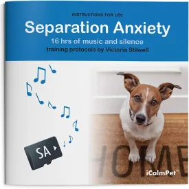 iCalmPet | Through a Dog's Ear: Canine Separation Anxiety | Training Program by Victoria Stilwell | MicroSD Card | 16-hrs | Clinically-Proven Music and Silence