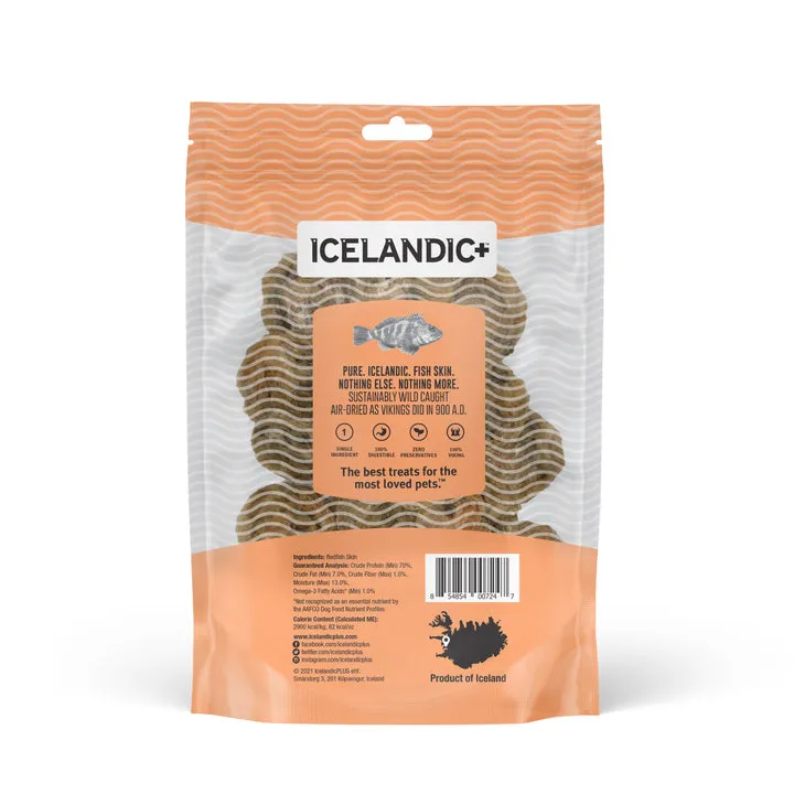 Icelandic  Redfish Skin Rolls Dog Treats