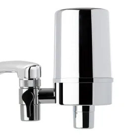 iSpring DF2-CHR Faucet Water Filter for Kitchen, Bathroom, or RV Sink  Water Filter for Sink Faucet, 500 Gallons Long Life, Chrome Finish