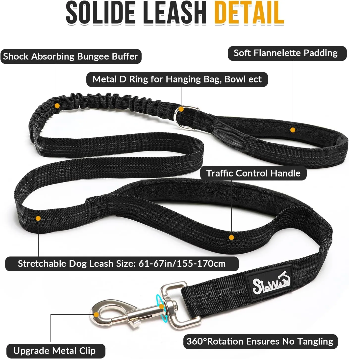 Lukovee No Pull Dog Harness & Leash Set - Heavy Duty Dog Vest Harness with Soft Padded for Medium Large Dogs, Adjustable Reflective Tactical Pet Harness for Easy Walk and Training (XL, Black)
