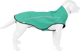 Mile High Life Dog Raincoat, Adjustable Waterproof Reflective Rain Jacket for Small Medium Large Dogs, Lightweight Breathable Pet Rain Coat with Leash Hole(Green,XS Chest 17-23")