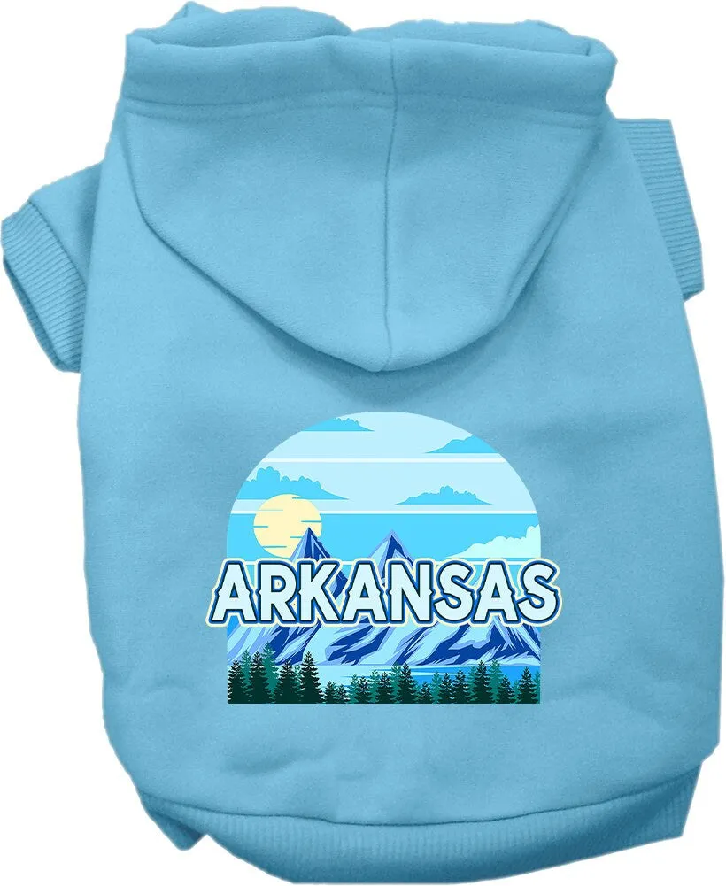 Pet Dog & Cat Screen Printed Hoodie for Medium to Large Pets (Sizes 2XL-6XL), "Arkansas Trailblazer"