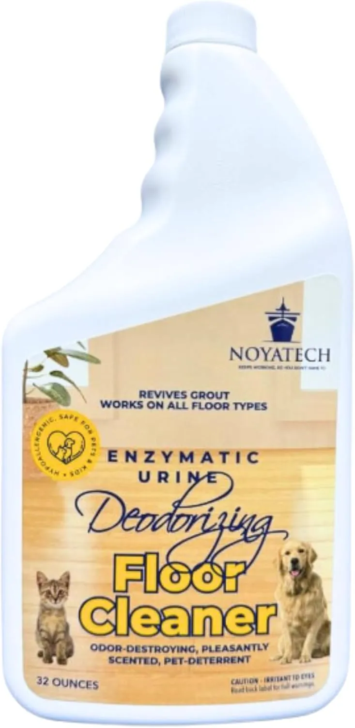 Pet Floor Cleaner  Enzyme-Powered Degreaser for Urine, Odor & Grime | Safe for Tile, Vinyl, Grout & Hardwood | Residue-Free & Pet Safe