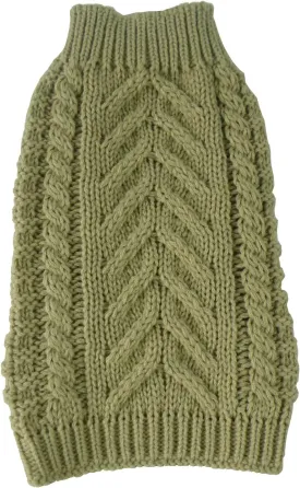 Pet Life  Swivel-Swirl Fashion Pet Sweater - Designer Heavy Cable Knitted Dog Sweater with Turtle Neck - Winter Dog Clothes Designed to Keep Warm