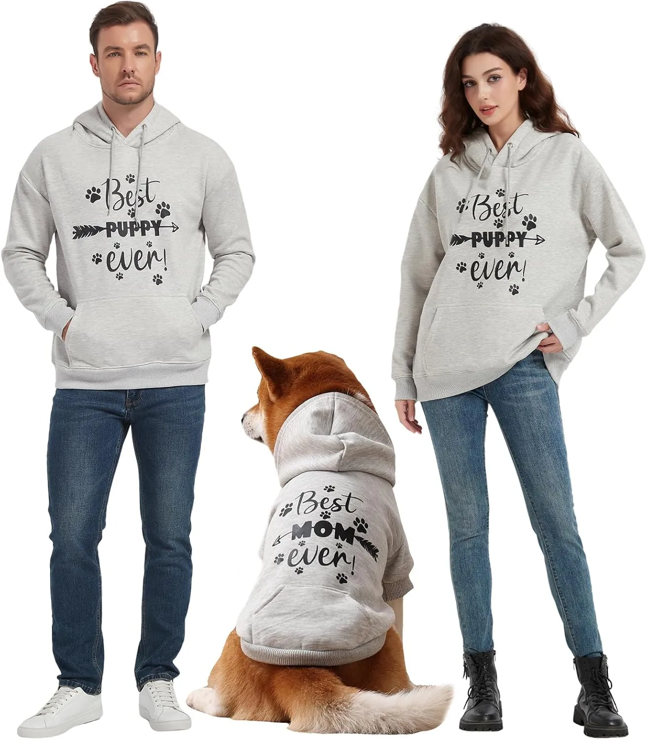 Premium Dog Hoodies - Matching Owner & Dog Warm Jackets, Soft Fleece Interior, Sold Separately