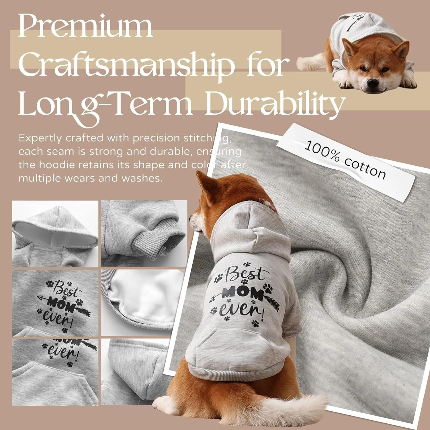 Premium Dog Hoodies - Matching Owner & Dog Warm Jackets, Soft Fleece Interior, Sold Separately