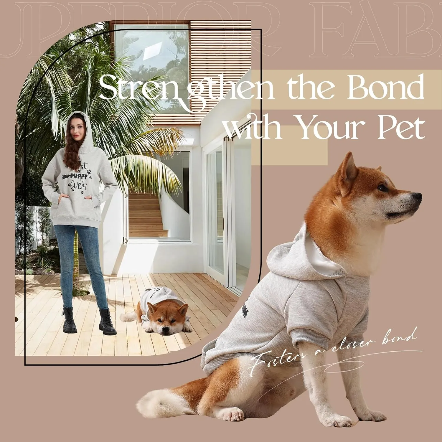 Premium Dog Hoodies - Matching Owner & Dog Warm Jackets, Soft Fleece Interior, Sold Separately