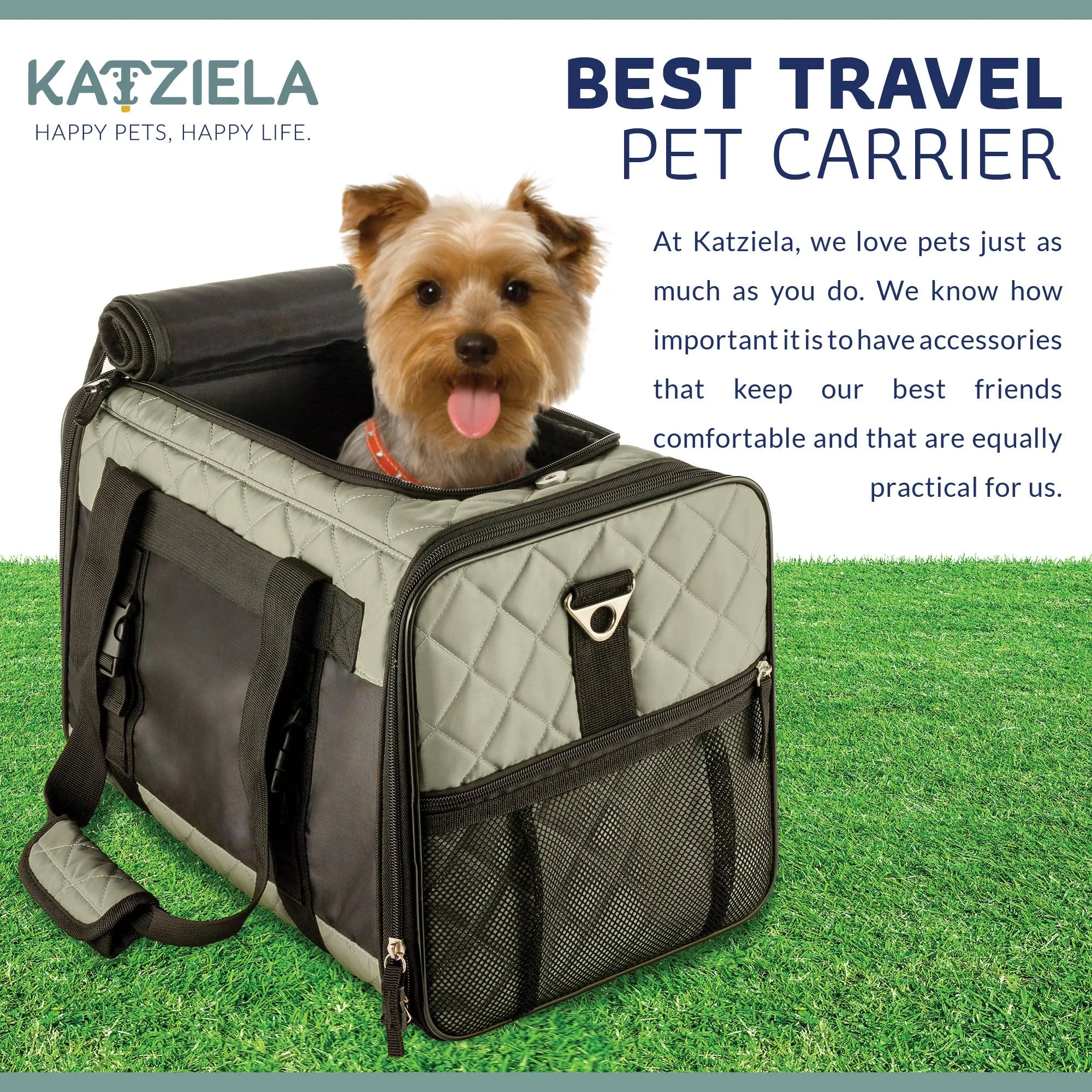 QUILTED COMPANION - Grey: Medium