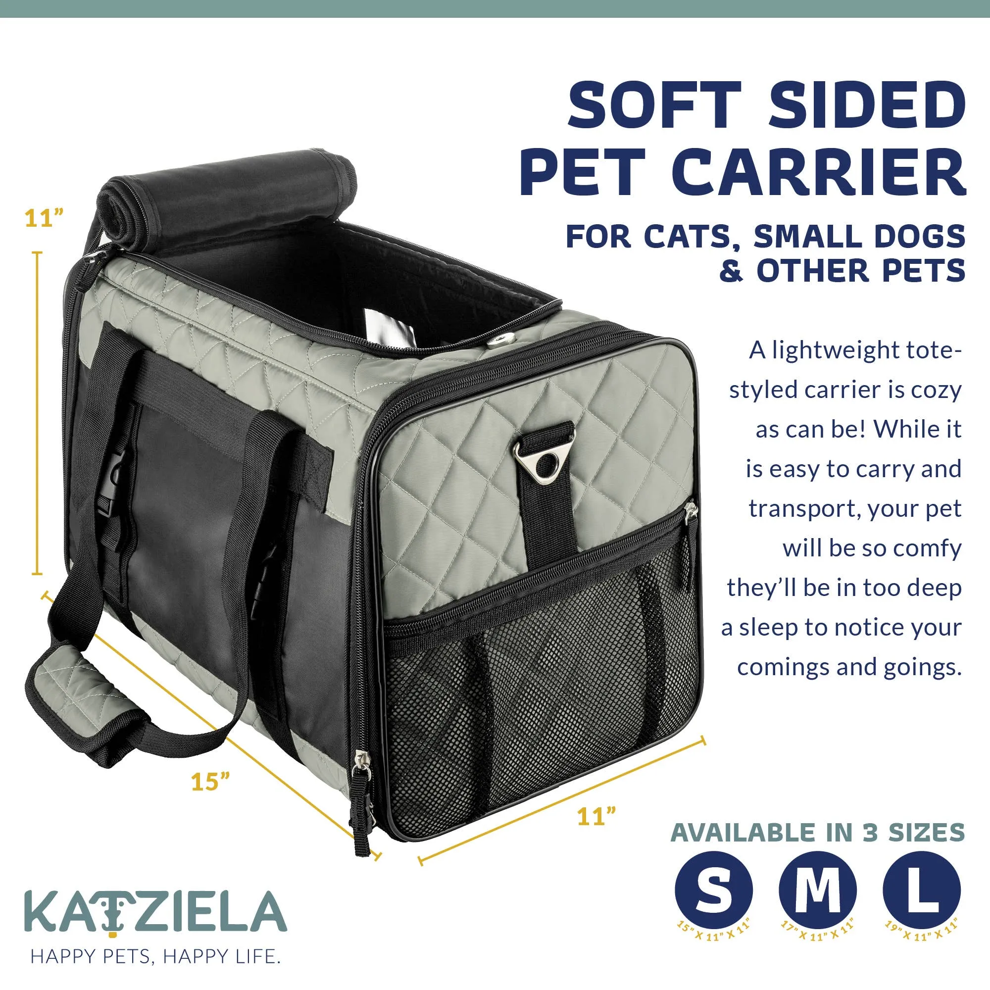 QUILTED COMPANION - Grey: Medium