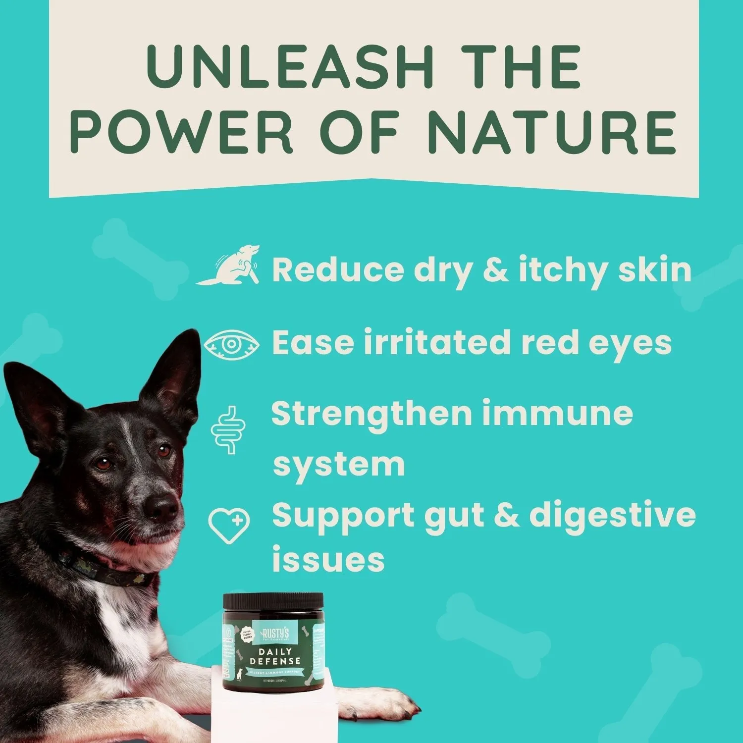 Rusty's Pet Essentials Daily Defense - Allergy & Immune Support