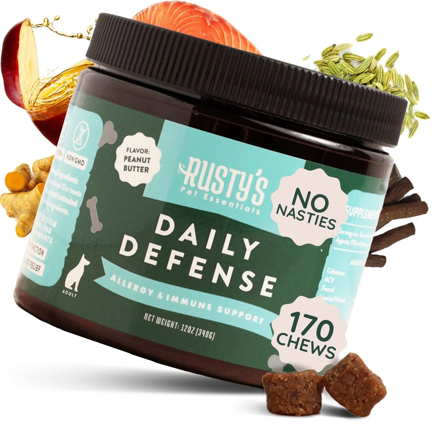 Rusty's Pet Essentials Daily Defense - Allergy & Immune Support