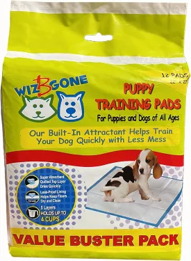 Scoochie Pets Large Dog Training Pads - 12 Pack Puppy Pads, 22 x 22 Absorbent Sheets for Adult & Young Pets - Convenient Box of Leak-Proof Pee Pads for Dogs, Ideal for Home & Travel