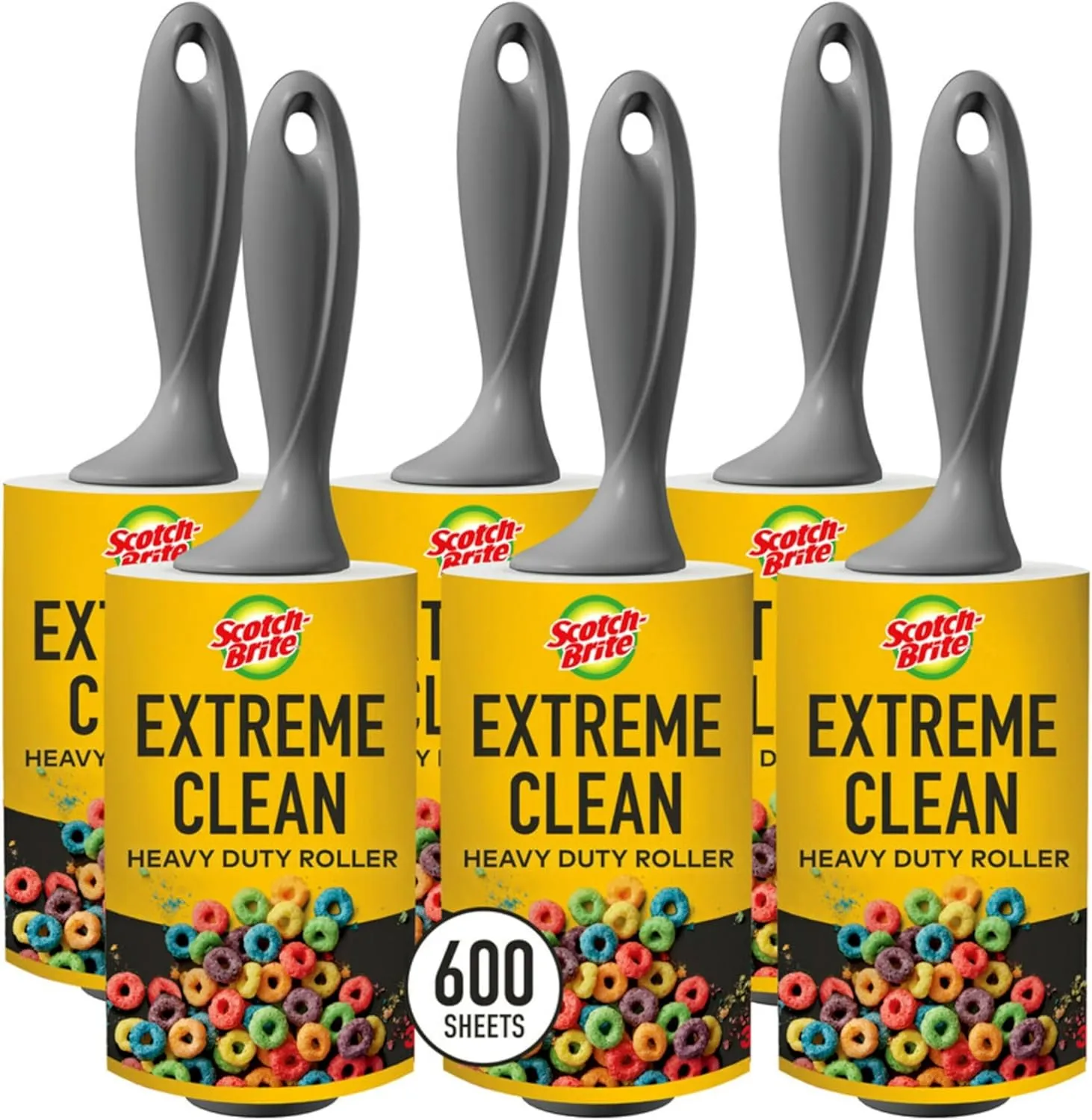 Scotch-Brite Extreme Clean Lint Roller, 50 Percent Stickier, Works Great On Pet Hair, 100 Sheets