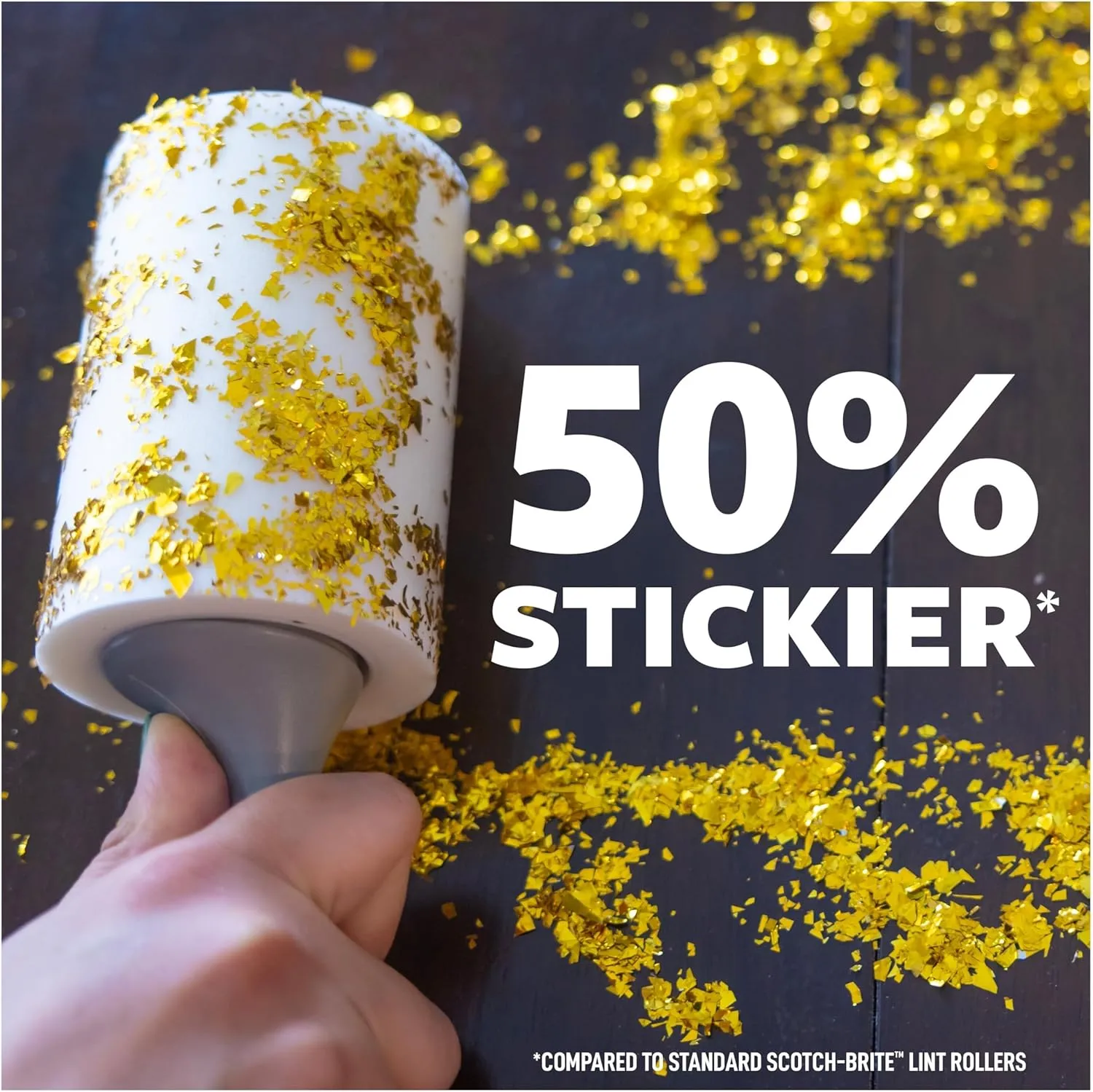 Scotch-Brite Extreme Clean Lint Roller, 50 Percent Stickier, Works Great On Pet Hair, 100 Sheets