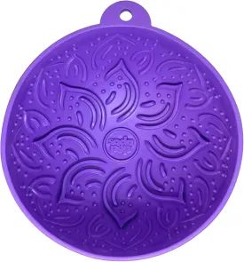 SodaPup Garden Tipsy Bowl eMat  Durable Lick Mat Enrichment Feeder Made in USA from Non-Toxic, Pet-Safe, Food Safe Rubber for Mental Stimulation, Avoiding Overfeeding, Calming, & More