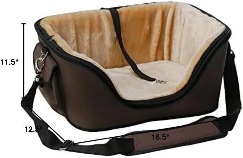 The Deluxe Cozy Pet Carrier, Brown, Mini