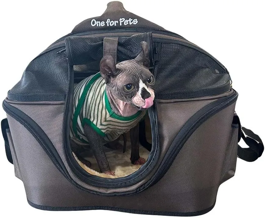The Deluxe Cozy Pet Carrier, Brown, Mini
